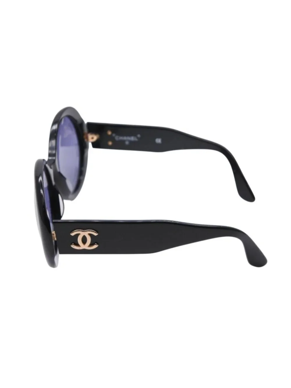 Chanel Paris Sunglasses Eyewear CC Logo Black Vintage